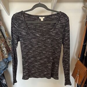 Zara Black Long Sleeve Women's Top